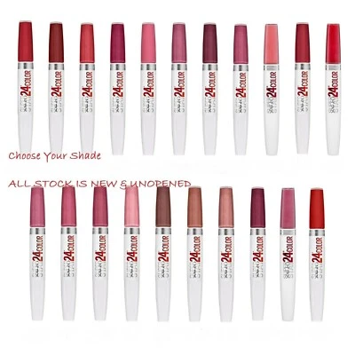 Maybelline Super Stay 24H* Color Dual Lipstick * Choose Shade * New & Free post - Image 1 of 3