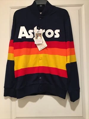 Houston Astros 1986 Mitchell & Ness Rainbow Throwback Sweater: Small Kate Upton - Image 1 of 4