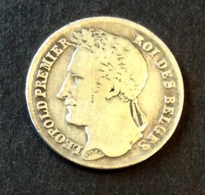 Belgique - Léopold Ier - Joli 1/4 de Franc 1844 en Argent - Bild 1 von 2