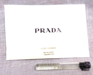 PRADA Eau de Parfum L'EAU AMBREE .05 fl oz 1.5ml Miniature Sample - Picture 1 of 3