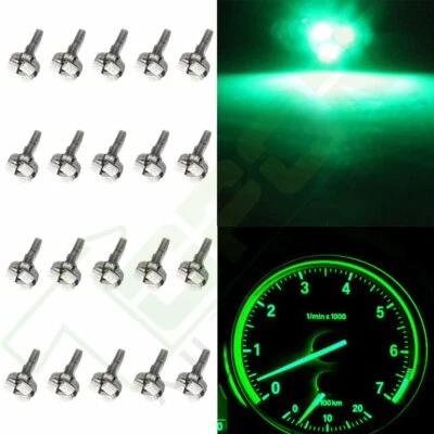 Painel de instrumentos 20X T5 3SMD verde medidor de cluster luz LED 73 74 70 37 - Imagem 1 de 4
