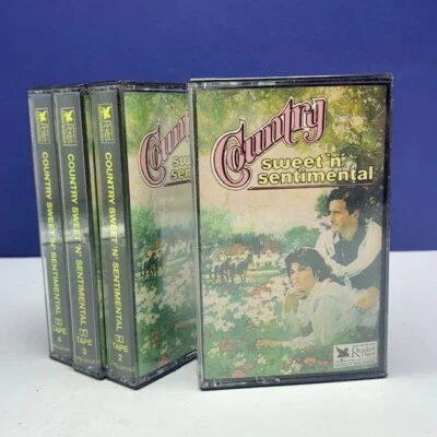 Cassette tapes music vtg set mix lot 4 readers digest country sweet sentimental - Image 1 of 4