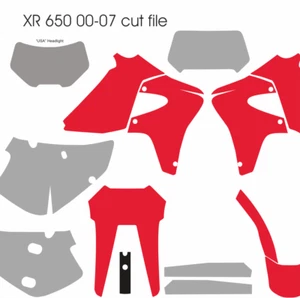 Motocross MX vector template Honda XR 650 00-07 cut design file - Picture 1 of 1