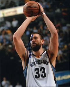 ~~ MARC GASOL Authentic Hand-Signed "MEMPHIS GRIZZLIES" 8x10 Photo C ~~ - Picture 1 of 1