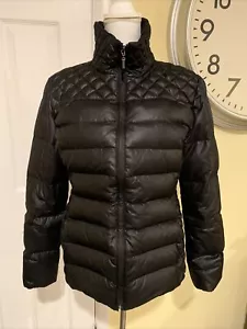 Kenneth Cole Women's Quilted Down Fill Puffer Jacket Black Winter Coat Sz M - Picture 1 of 11