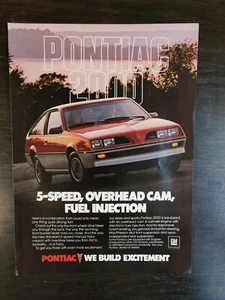 Oldtimer 1983 Pontiac 2000 ganzseitige Farbanzeige - Bild 1 von 1