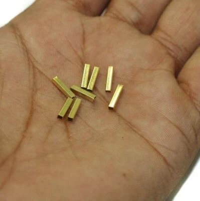 100 Pcs, 9x2mm Brass Tube Beads - Image 1 of 3