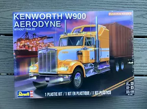 REVELL 1/25 SCALE KENWORTH W-900 AERODYNE TRANSPORT TRUCK MODEL KIT 85-1507 F/S - Bild 1 von 13