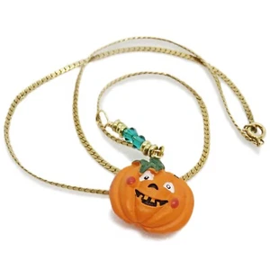 Reclaimed Treasures -- Halloween Jack 'O Laterne Halskette von SoniaMcD - Bild 1 von 10