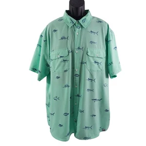 Camisa de pesca Field & Stream para hombre con estampado de peces verdes ventilada al aire libre - talla 2XL - Imagen 1 de 20