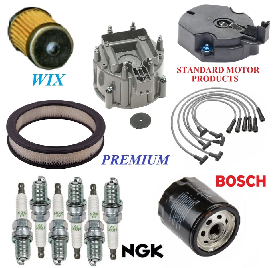 Tune Up Kit Filters Cap Wire Plugs For OLDSMOBILE CUTLASS V6 3.8L 1978 - Image 1 of 1