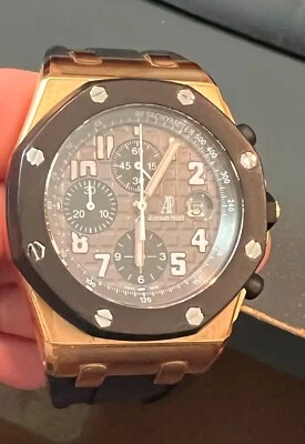Audemars Piguet Royal Oak Offshore Chronograph 25940 18K ROSE GOLD Rubberclad - Image 1 of 4