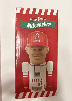Los Angeles LA Anaheim Angels Mike Trout 27 Nutcracker 8x3 Christmas Holiday - Image 1 of 4