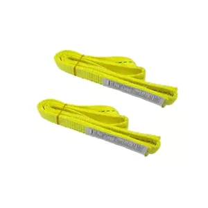 1 x 3 Fuß Web Lifting Schlinge Rigging Abschleppgurt 2-lagig Twisted Eye USA Marke (2er-Pack) - Bild 1 von 7