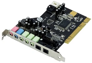 SOUNDKARTE TERRATEC TTP8 VER 1.1 AUREON 5.1 FUN PCI MIC IN, LINE IN, 3x LINE OUT - Photo 1/2