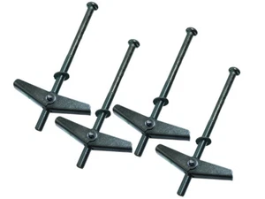 Spring Toggle Hollow Cavity Gravity Wall Fixing 50mm 5mm 90mm Pack Of 4 - Picture 1 of 1