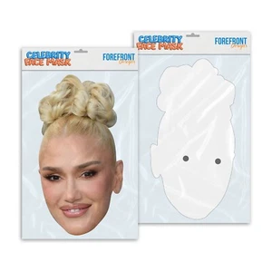 Máscara facial personalizada divertida celebridad Gwen Stefani lista para usar - Imagen 1 de 3