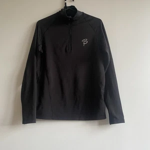 Bjorn Daehlie Black Half Zip Performance Top S Running Training Activewear - Picture 1 of 14