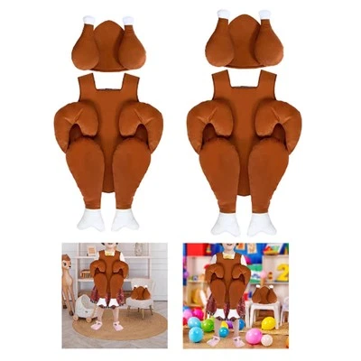 Déguisement enfant dinde rôtie cosplay pour fournitures de fête carnaval jeu de rôle - Photo 1/2
