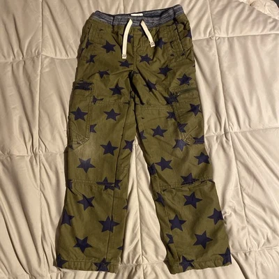 迷你紧身内衬工装裤 8y 码绿色带海军蓝星星 — 第 1/4 张图片