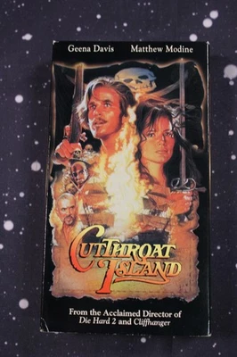 Cutthroat Island (VHS, 1996) Live Entertainment, Geena Davis, Matthew Modine - Image 1 of 4
