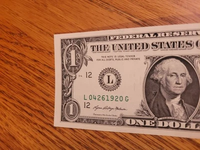 $1 2021 /L04261920/  New Crisp/ BIRTHDAY/ ANNIVERSARY/DEATH Date April 26,1920.. - Image 1 of 4