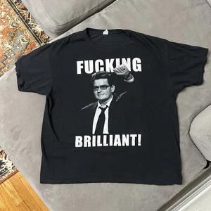 Rare Charlie Sheen 2011 F***ing Brilliant Violent Torpedo Of Truth Tour Shirt XL - Picture 1 of 8