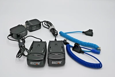 🔌🔋Anton Bauer Sony L-Series Battery Chargers  set of 2, + D-Top cables - Image 1 of 4