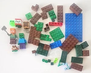 Minecraft Lego Replacement Pieces With Mini Figures Zombie TNT Frog Minifig - Picture 1 of 8
