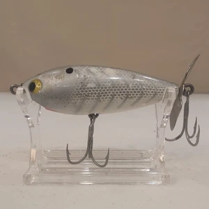 Vintage Whopper Stopper Hellraiser Surface Topwater Angelköder Silber Propeller - Bild 1 von 5