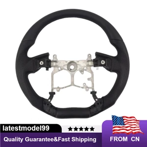 Volante de cuero negro personalizado para Tacoma 4Runner Tundra 2014-2021 - Imagen 1 de 9