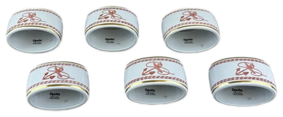 Anillos de servilleta Spode Trade Winds W128 Inglaterra - Juego de 6 Foto 1 de 4