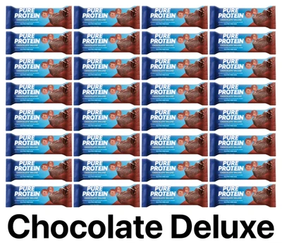 Pure Protein Bar, Chocolate Deluxe, 21g Protein, Gluten Free, 1.76 oz, 32 BARS - Image 1 of 3