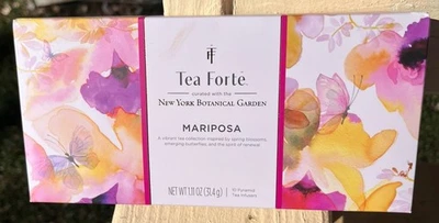 НОВЫЕ чайные заварники Forte Mariposa 10 штук в ассортименте, курируемые Ботаническим садом Нью-Йорка - Изображение 1 из 4