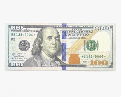 2013 $100 One Hundred Dollar Green Seal Star Banknote MB 13349006 * - Image 1 of 2