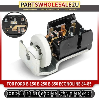 Interruptor de faros para Ford E-150 E-250 / E-350 Econoline Club Wagon 84-85 Mercury Foto 1 de 4
