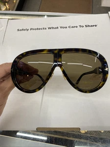Tom Ford Troy sunglasses Dark Havana/Brown 61mm Polarized Unisex No Case - Picture 1 of 8
