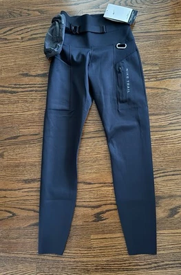 Женские леггинсы XSMALL Nike Air Trail Go прочные с высокой талией черные FN2664-010 - Изображение 1 из 4