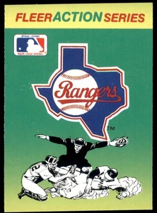 1990 Fleer #NNO Texas Rangers Action Series Stickers - Picture 1 of 2