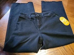 Wonder Nation Mädchen Jeans Größe L schwarz weites Bein - Bild 1 von 8