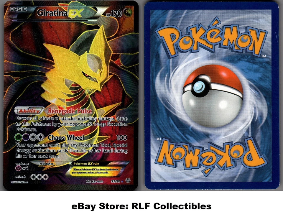 2015 Pokemon, XY Ancient Origins, #93/98 Giratina EX, Full Art Ultra Rare - Image 1 of 1