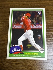 2018 Shohei Ohtani Topps Throwback Thursday RC #229 Angels/Dodgers SSP 677 Made - Bild 1 von 10