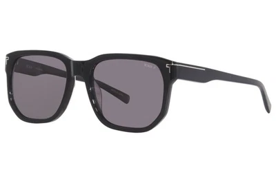 Tumi STU003 700 Sunglasses Men's Black/Polarized Grey Square Shape 56mm - Image 1 of 4