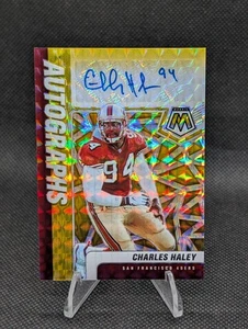 2021 Panini Mosaico Calcio Autografi Oro /10 Card # A-CH Charles Haley - Foto 1 di 3