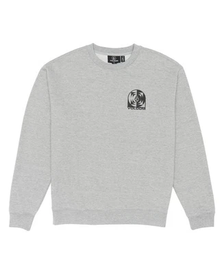 Volcom Men's Echo Chamber Crew Neck Fleece Sweatshirt, Heather Grey, X-Large - Image 1 of 4