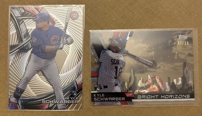 2016 Topps High Tek #BH-KS Kyle Schwarber Bright Horizons /50, Base RC, Cubs RCs - Image 1 of 2