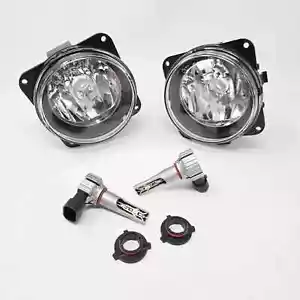 Fit 2000-2004 Ford F-150 F150 Harley Edition Pair Clear Glass 4" LED Fog Lights - Foto 1 di 11