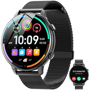 Smart Watch (Answer / Make Call) 24/7 Heart Alert Military Sport Watch 3 Straps - Picture 1 of 10