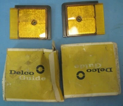 NOS Lente de luz marcadora lateral derecha e izquierda 1971 Pontiac Bonneville Guide 917510 9 Foto 1 de 2