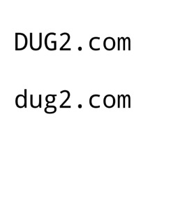 DUG2.com Dug2.com  4 letter LLLN Domain Name,  registered at SAV